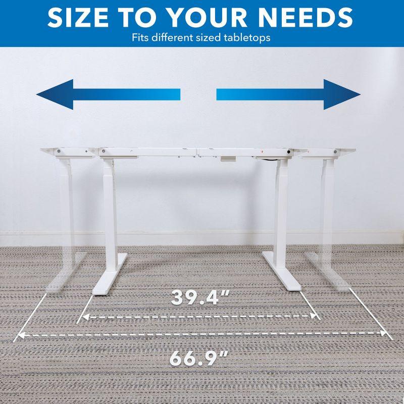 Mount It Dual-Motor, 3-Stage Electric Standing Desk Frame