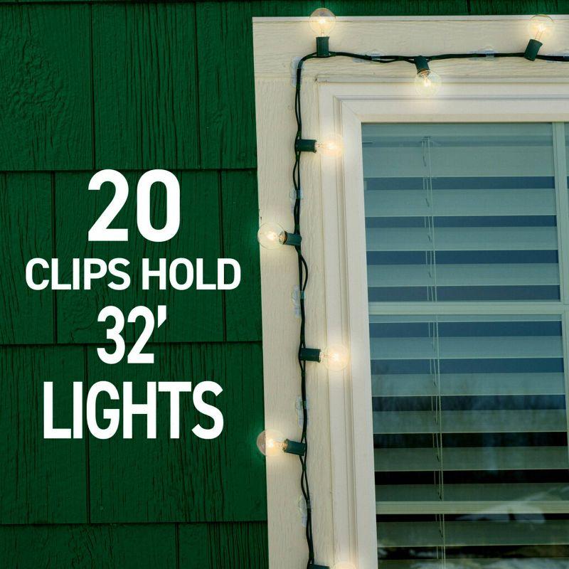 Command Outdoor Light Clips with Foam Strips