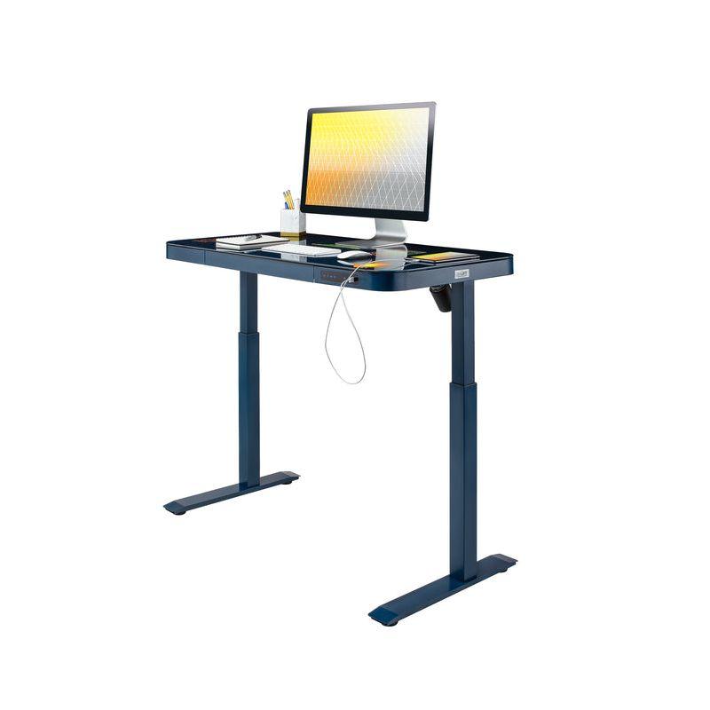 airLIFT 48" W Electric Adjustable Height Tempered Glass Desk