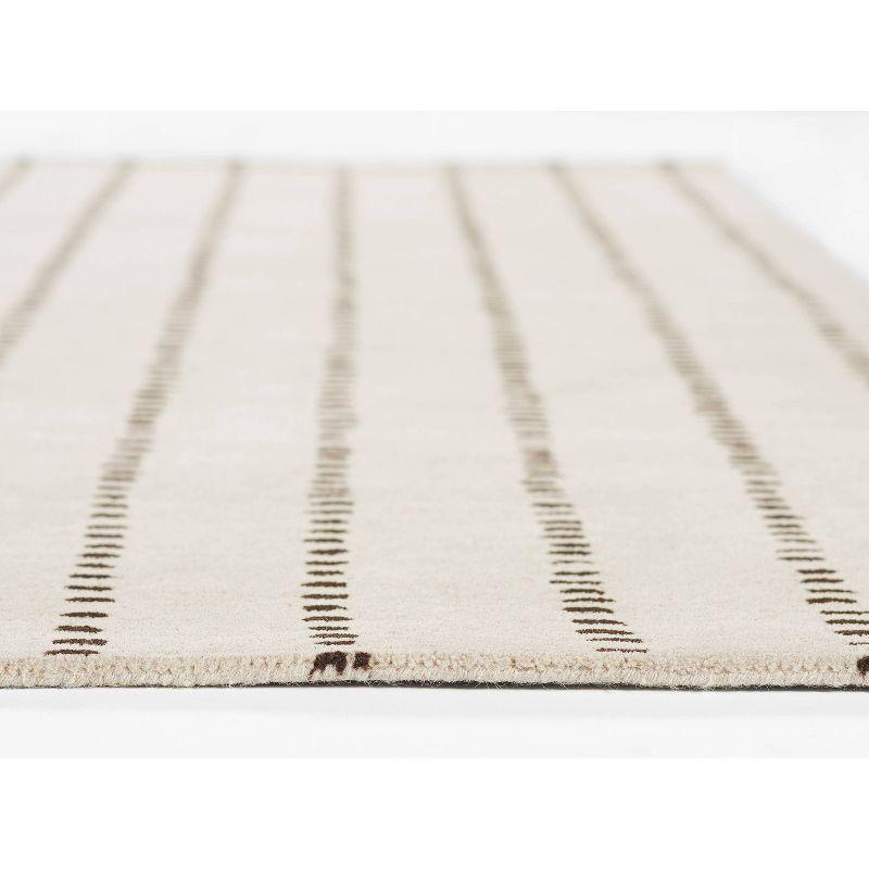 Posey Hand-Tufted Wool Rug - Ivory / 5' x 8'