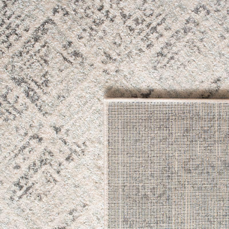 Tulum TUL264 Power Loomed Indoor Area Rug - Ivory/Grey - 8'x8' - Safavieh