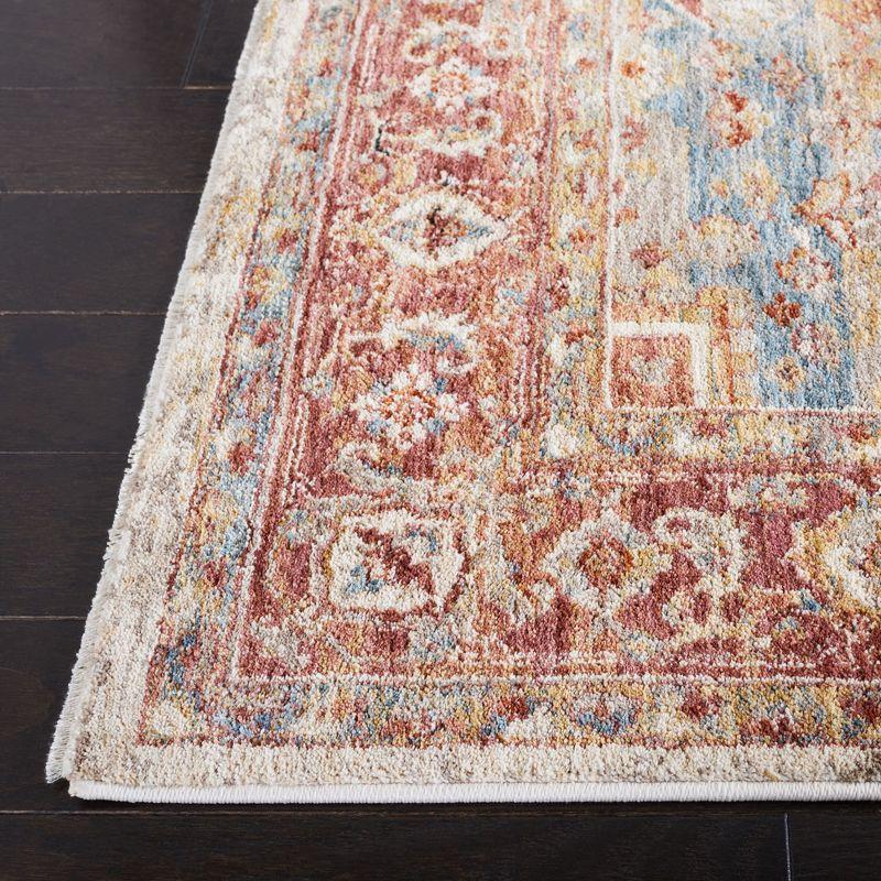 Elegant Ivory Hand-Knotted 4' x 6' Synthetic Easy Care Rug