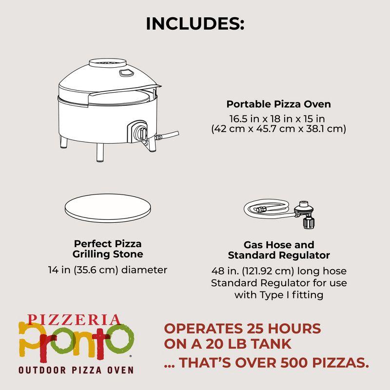 Pizzacraft Portable Outdoor Pizza Oven, Stonebaked Pizza Oven, Thermabond Technology, Even Heat Distribution, and 2 Baking Stones, Stainless Steel