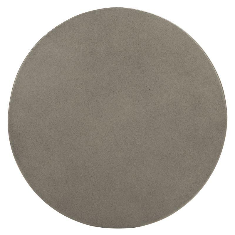Jiraiya Concrete Accent Stool - Indoor/Outdoor - VNN1033 - Gray - Safavieh