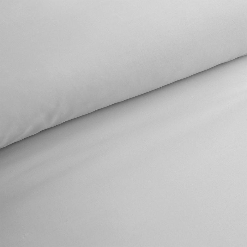 Boutique Living 3pc Full/Queen Reversible Percale Comforter Set Gray: 200 Thread Count, Includes Shams