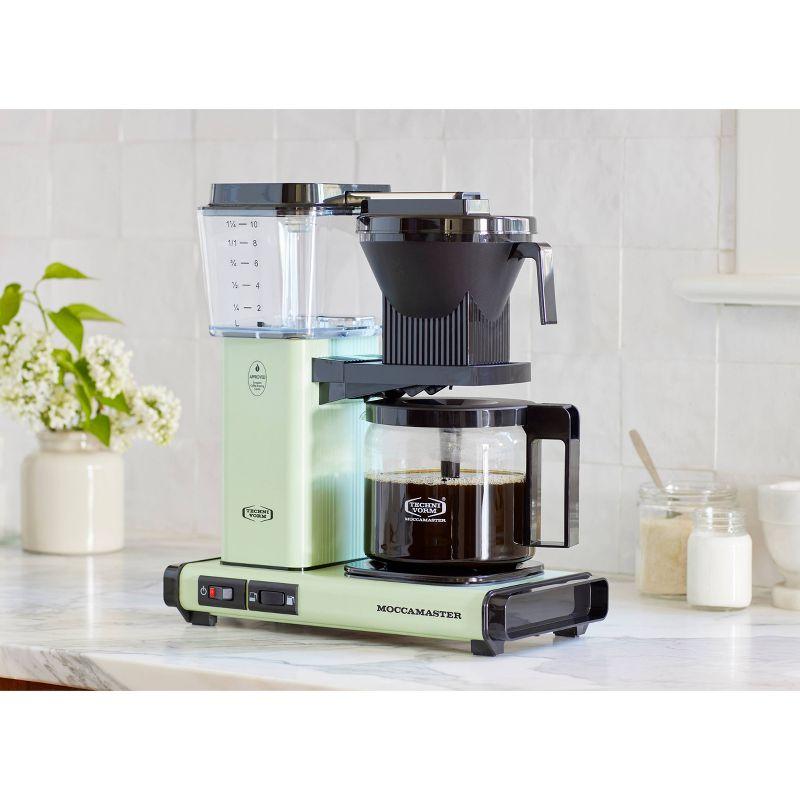 Moccamaster KBGV Select Glass Brewer 10-Cup Pistachio Coffee Maker