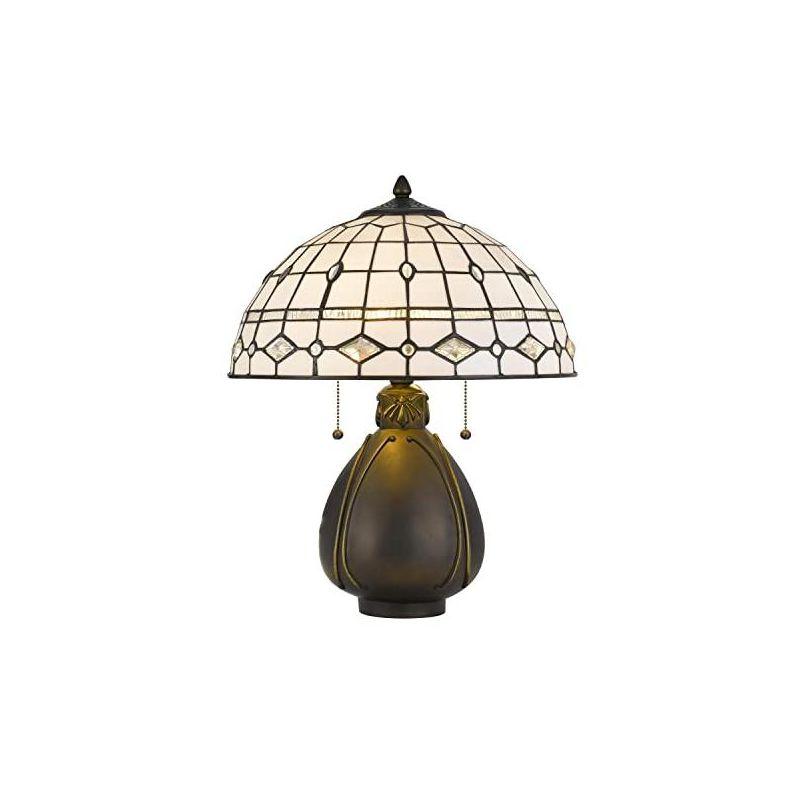 Cal Lighting 60W X 2 Tiffany Table Lamp