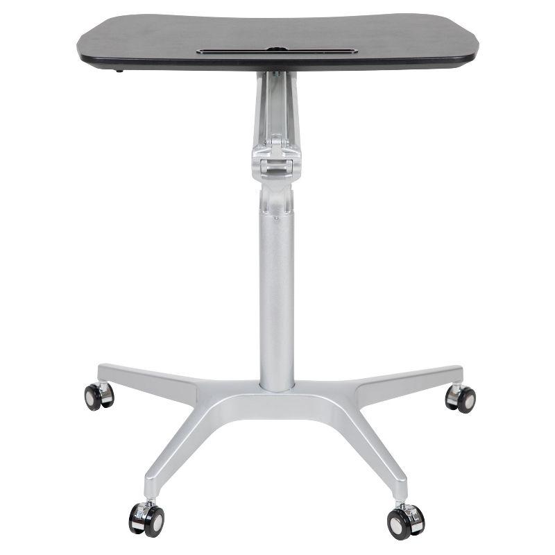 Flash Furniture Mobile Sit-Down, Stand-Up Ergonomic Computer Desk - Standing Desk