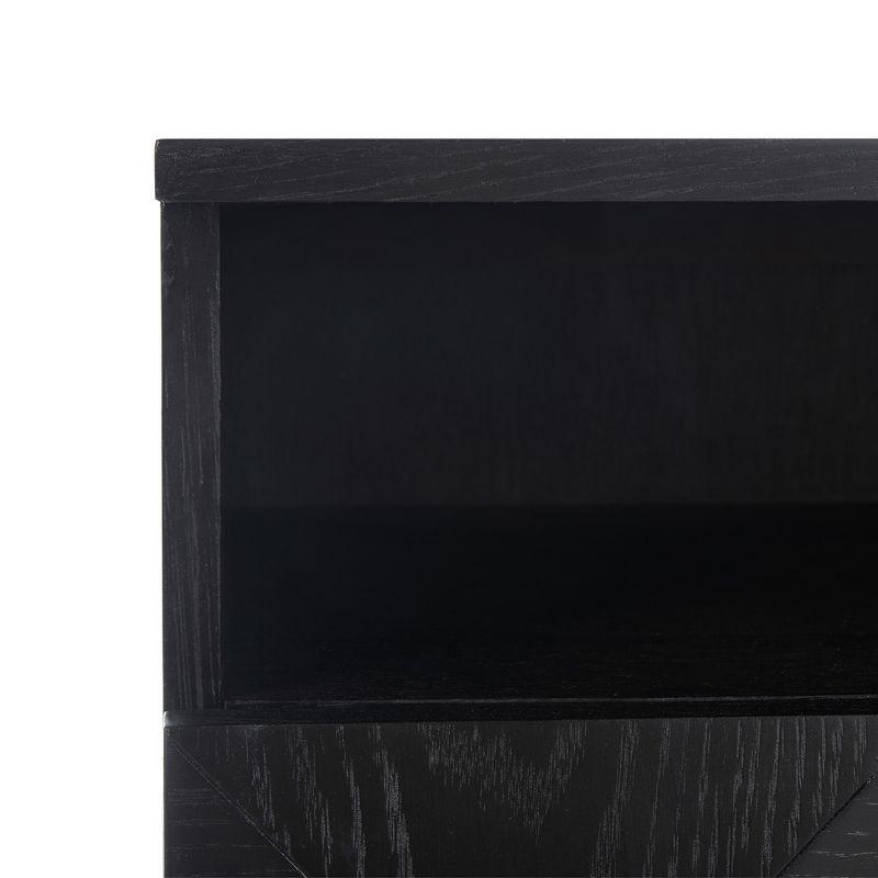 Patty 2 Drawer Nightstand - Black - Safavieh.