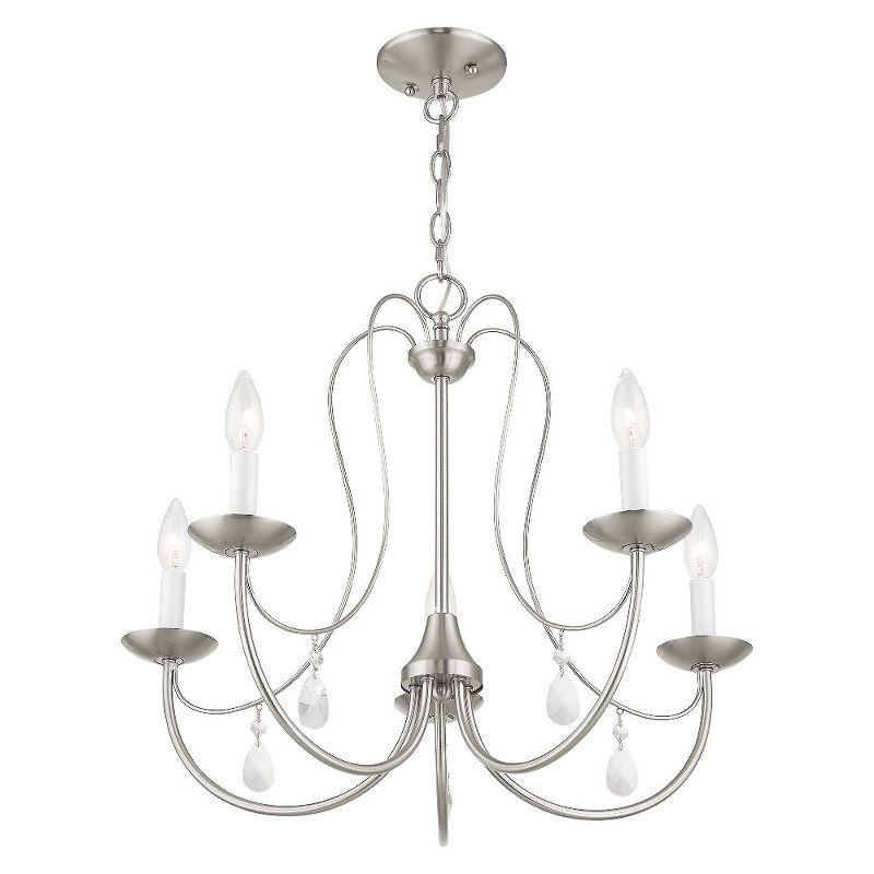 Mirabella English Bronze 5-Light Crystal Chandelier