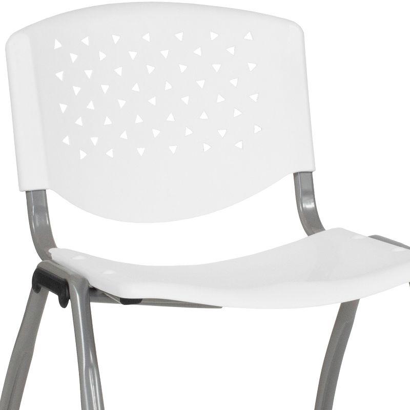 Memphis 880 lb. Capacity Plastic Stack Chair with Powder Coated Frame