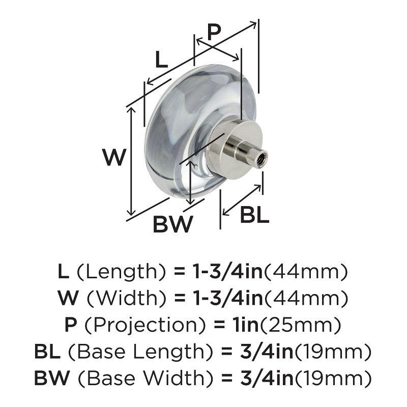 Amerock Glacio Round Cabinet or Furniture Knob