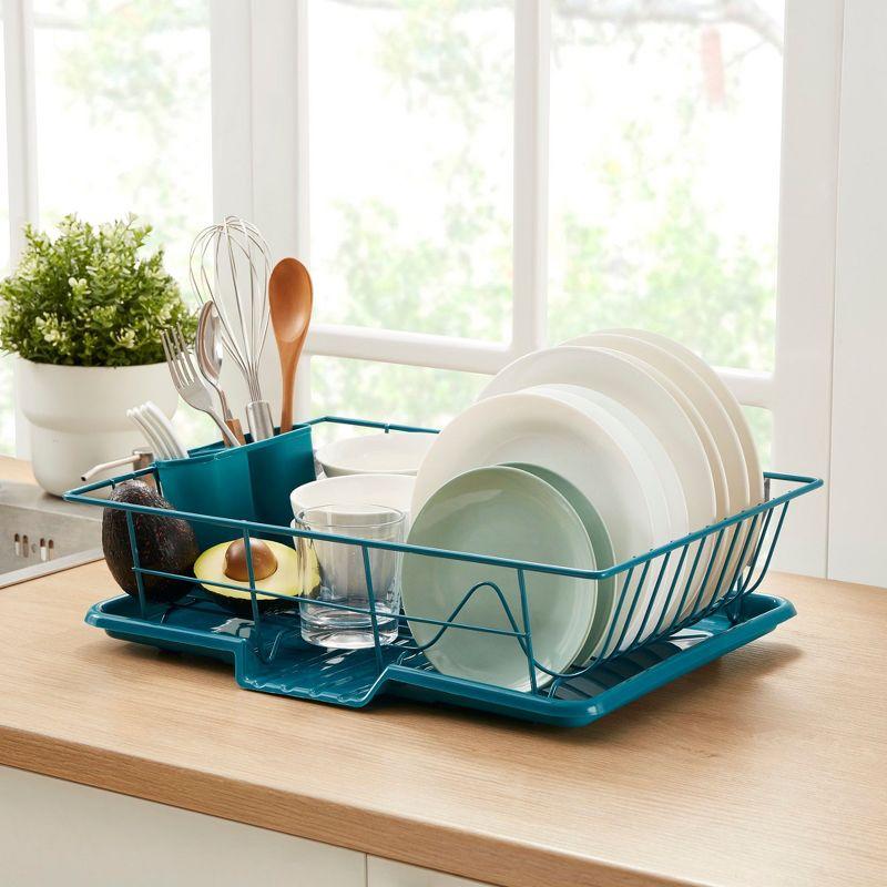 Red Barrel Studio® Steel 3-Piece Large Dish Drainer by Sweet Home Collection