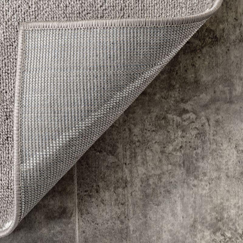 Nuloom Veronica Geometric 5x8 Indoor Area Rug for Living Room Bedroom Dining Room Kitchen, Grey/Ivory