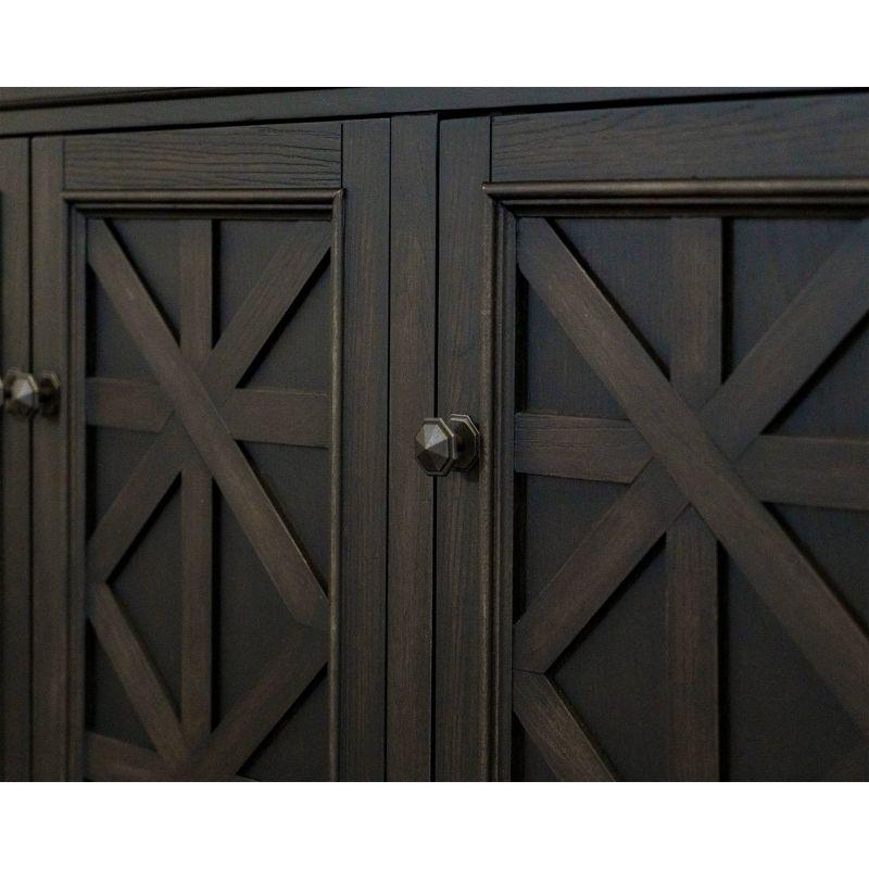 Kingston Traditional 70" TV Console: English Manor Style, No Assembly - Martin Furniture