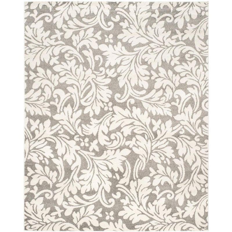 Amherst AMT425 Power Loomed Indoor Area Rug - Dark Grey/Beige - 8'x10' - Safavieh