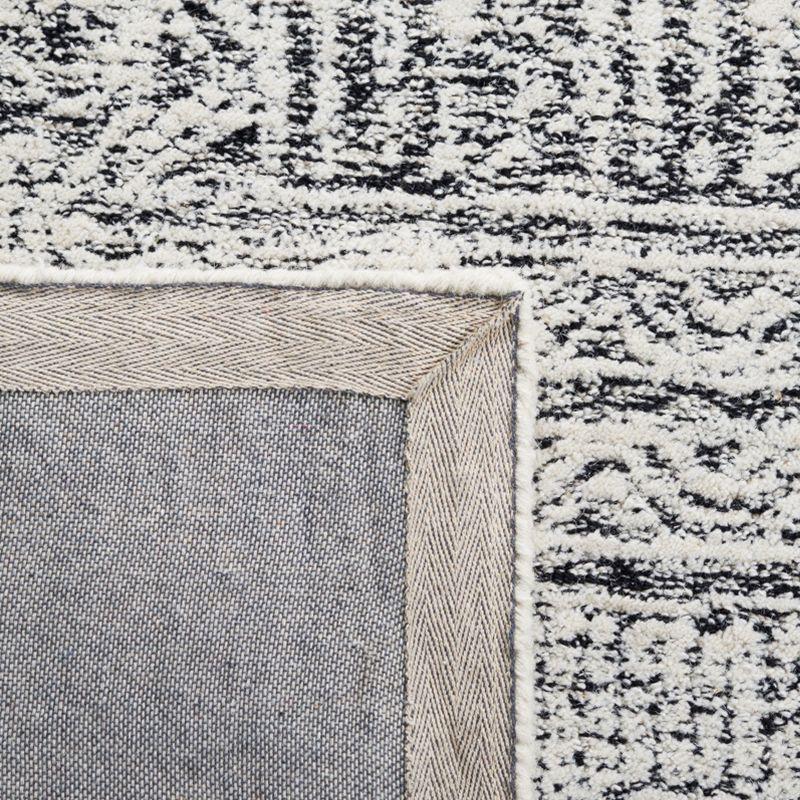 Abstract ABT225 Hand Tufted Area Rug - Black/Ivory - 5'x8' - Safavieh.