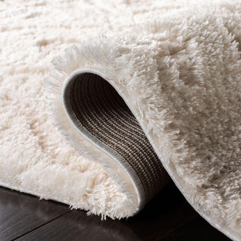 Sparta Shag SPG511 Power Loomed Indoor Area Rug - Ivory/Beige - 5'1"x7'6" - Safavieh