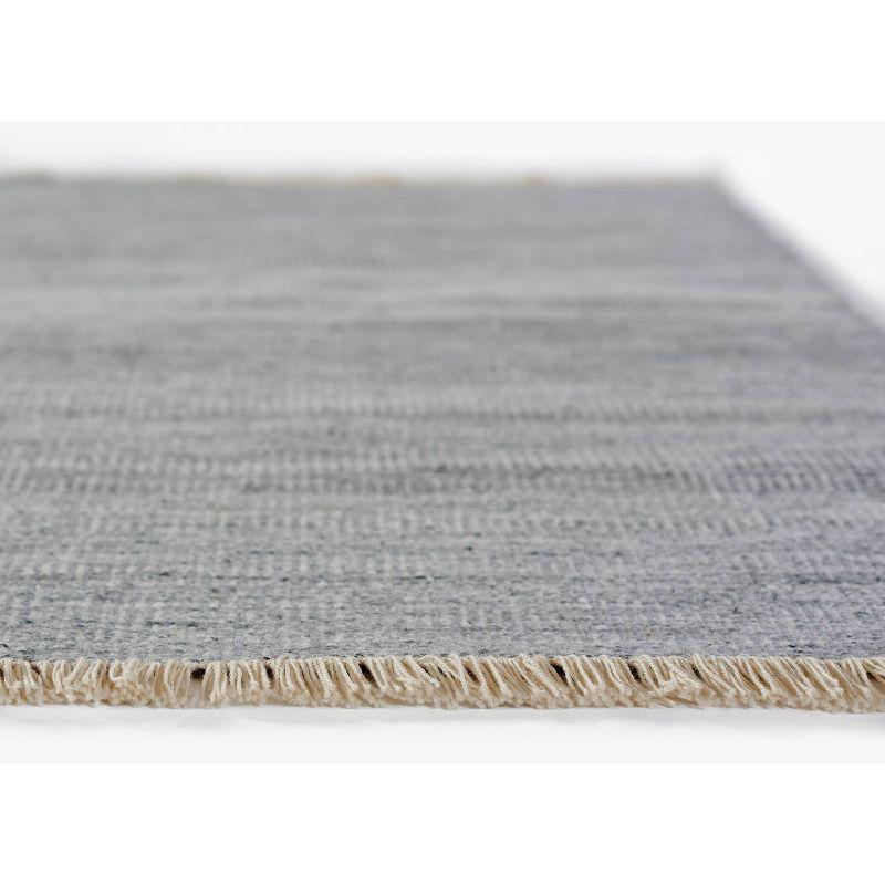 Momeni 8'x10' Cove Solid Performance Handwoven Indoor/Outdoor Area Rug Silver: Abstract Rectangle, Low Pile, Recycled PET