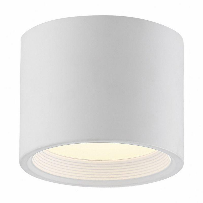 Reel White Aluminum LED Flush Mount Light