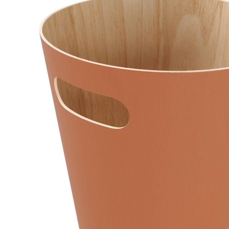 Umbra Woodrow Solid Wood Open Waste Basket - 2 Gallons