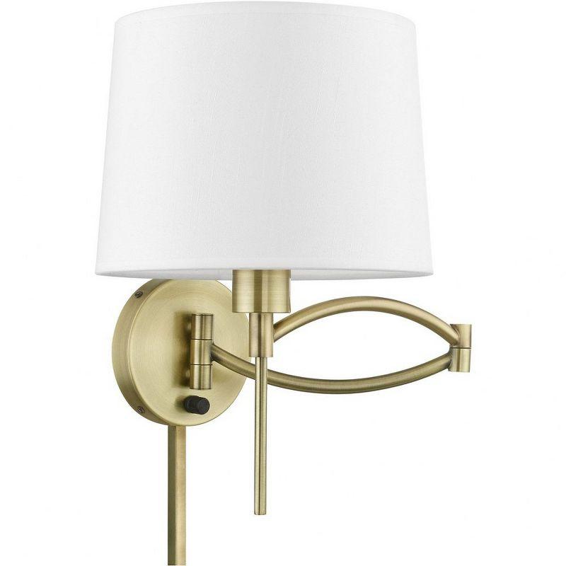 Livex Lighting 1 - Light Wall Light in  Antique Brass