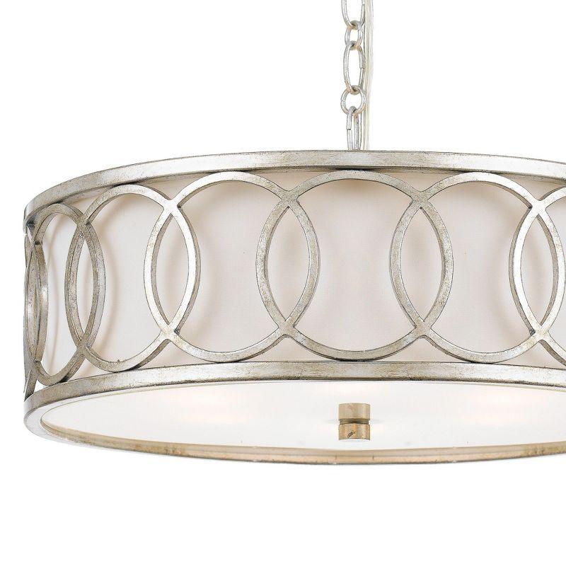 Crystorama Lighting Graham 6 - Light Pendant in  Antique Silver