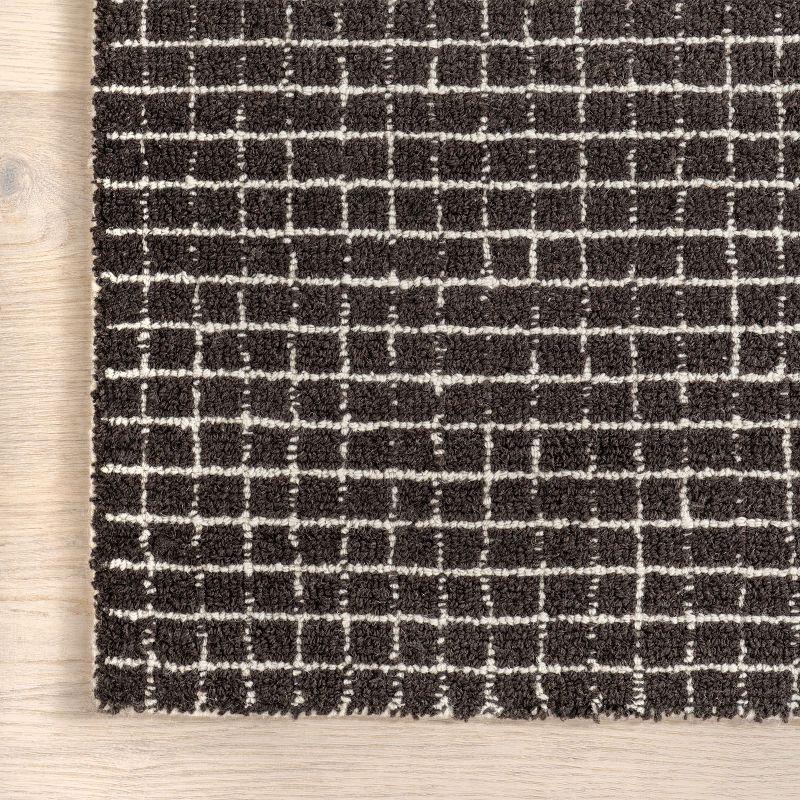 Arvin Olano x Rugs USA Melrose Checked Wool Area Rug