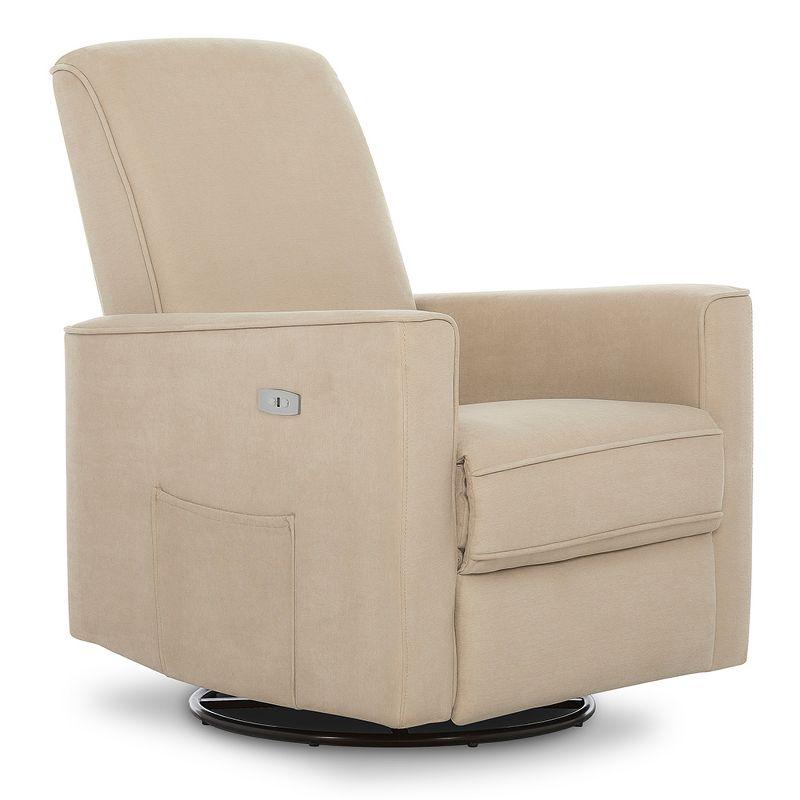 Evolur Greenguard Gold Certified Upholstered Swivel Reclining Glider