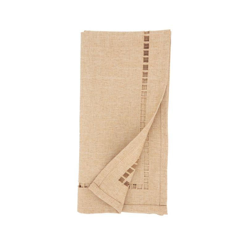 Saro Lifestyle Laser-Cut Hemstitch Napkin (Set of 4)