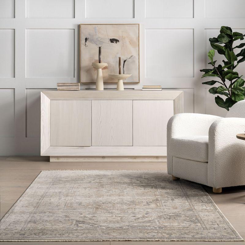 Nuloom Harriet Medallion 4x6 Indoor Area Rug for Living Room Bedroom Dining Room Kitchen, Neutral/Beige