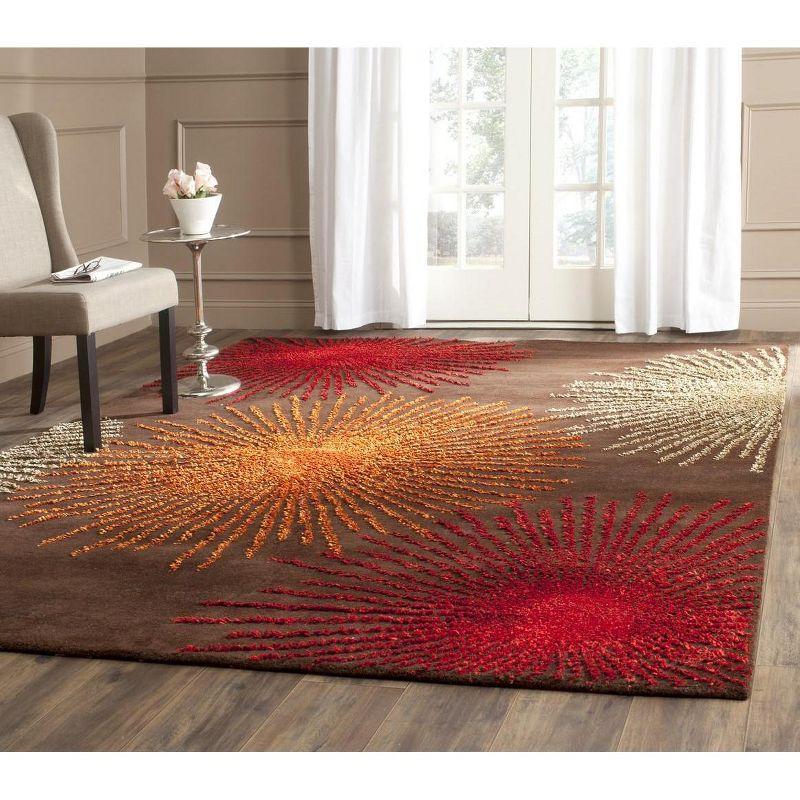 Soho SOH712 Hand Tufted Indoor Area Rug - Brown/Multi - 7'6"x9'6" - Safavieh.