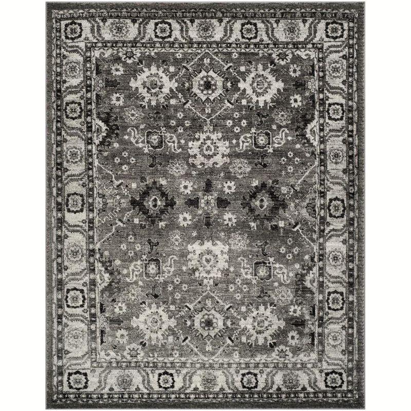 Vintage Hamadan VTH214 Power Loomed Indoor Area Rug - Grey/Black - 5'3"x7'6" - Safavieh