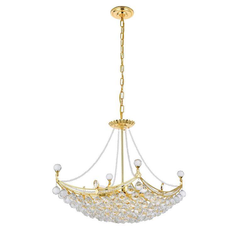 Elegant Lighting Corona 8 light Chrome Chandelier Clear Royal Cut Crystal