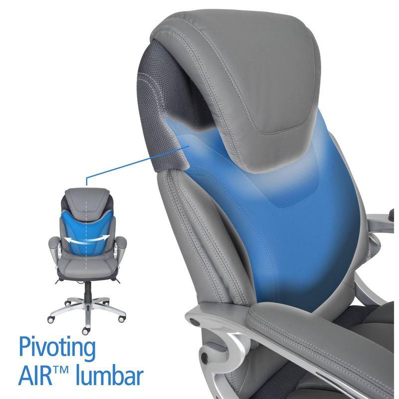 Serta Bryce Executive Office Chair with Patented AIR Lumbar Technology and Layered Body Pillows