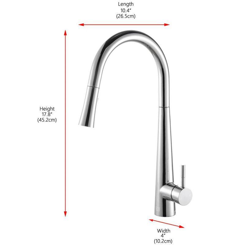 Elegant Lighting Lucas Pull Down Spray Kitchen Faucet
