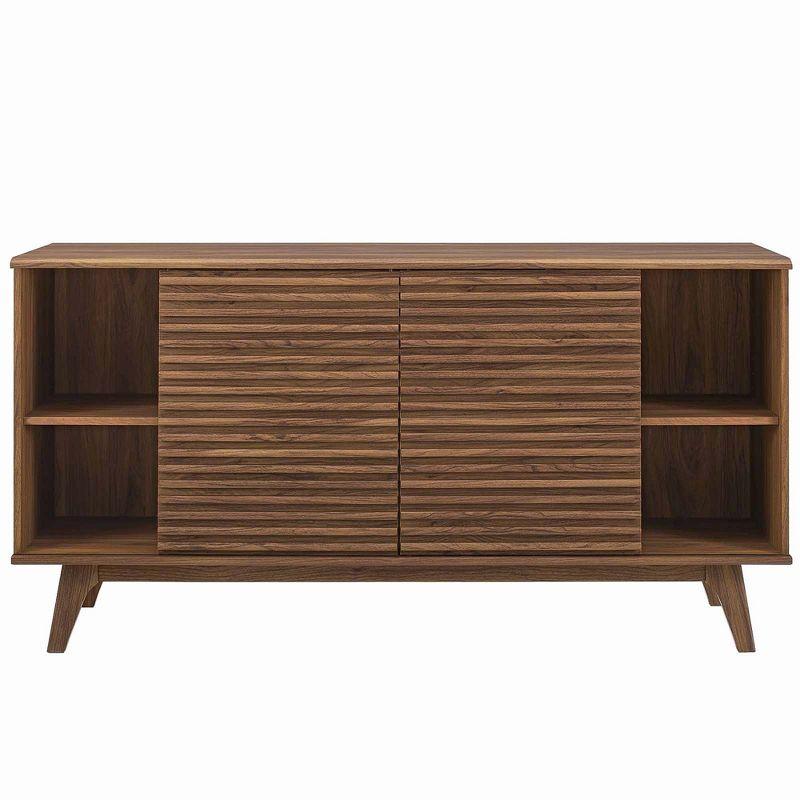 Modway Render 63 Sideboard Buffet Table or TV Stand - Walnut