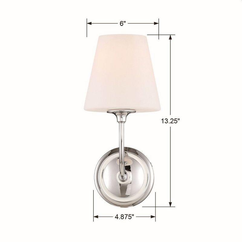 Crystorama Lighting Sylvan 1 - Light Sconce in  Polished Chrome