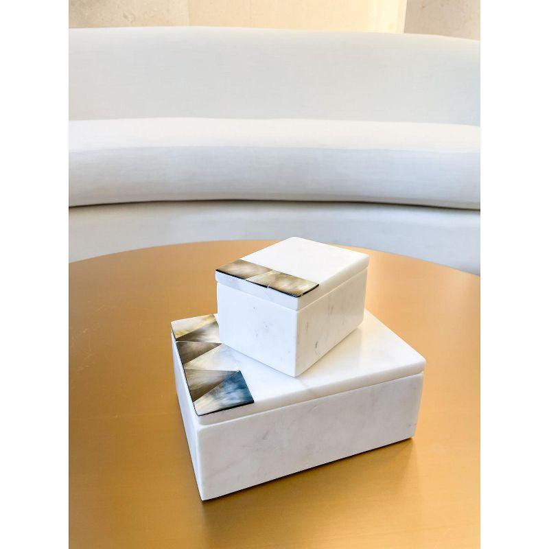 Mother Of Pearl Marble Marble Decorative Box