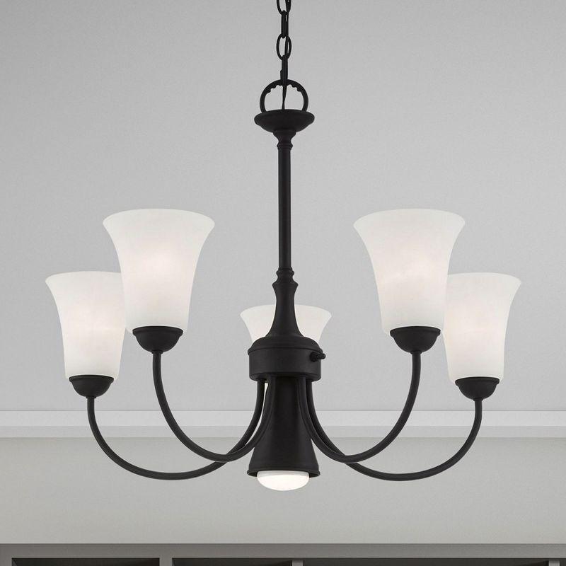 Livex Lighting Ridgedale 5 - Light Chandelier in  Black