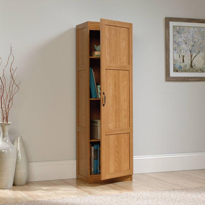 Pantry Storage Cabinet Highland Oak - Sauder: Traditional Style, 3 Adjustable Shelves, Particle Board Construction