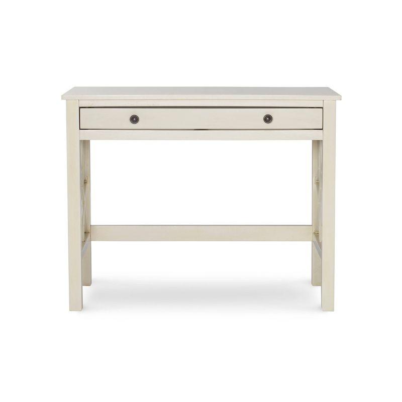 Gracie Oaks Whitley Antique 38" Two-Drawer Wooden Writing Desk