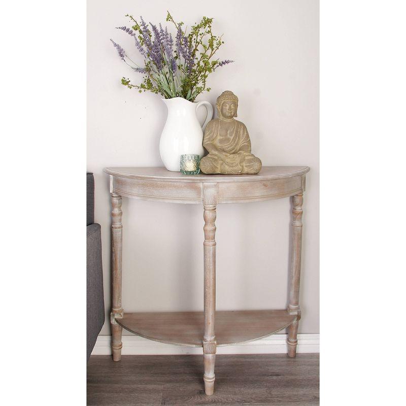 Ophelia & Co. Mcbroom Wood Half Moon 1 Shelf Console Table