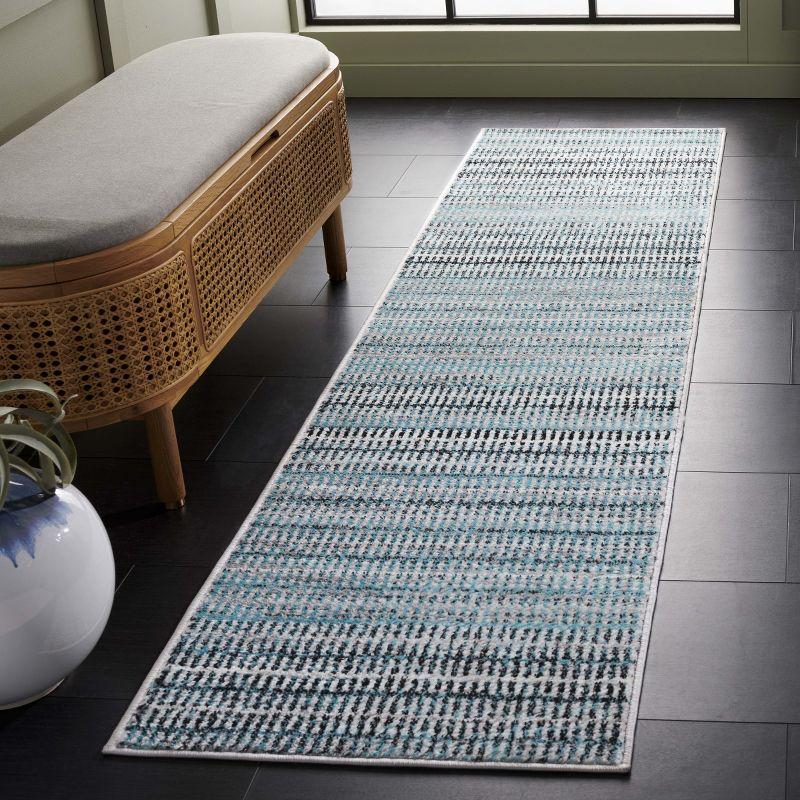 Skyler SKY196 Power Loomed Indoor Runner Rug - Blue/Grey - 2'x12' - Safavieh
