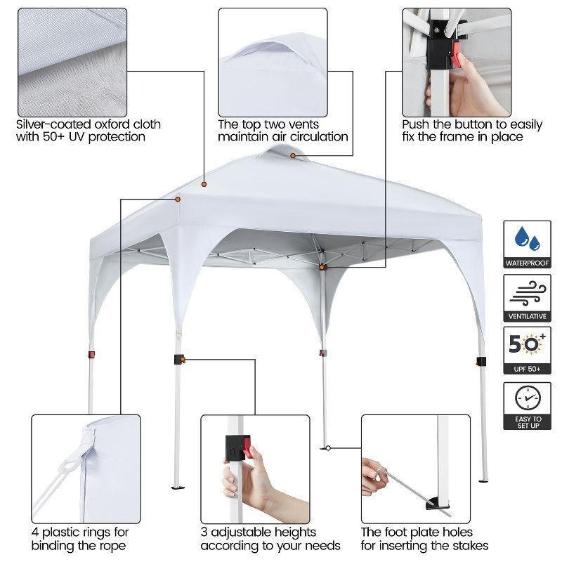 8 Ft. W x 8 Ft. D Steel Party Tent