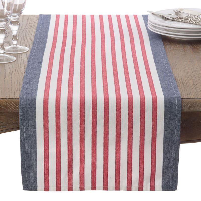 Hbard Striped Independence Day Table Runnner