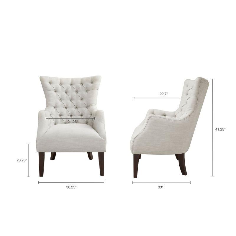 Tufted Wingback Accent Chair