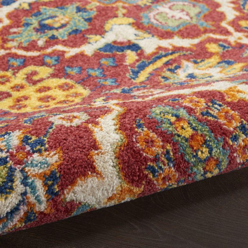 Nourison Allur Boho Indoor Area Rug Red Multicolor 2'3" x 7'6"