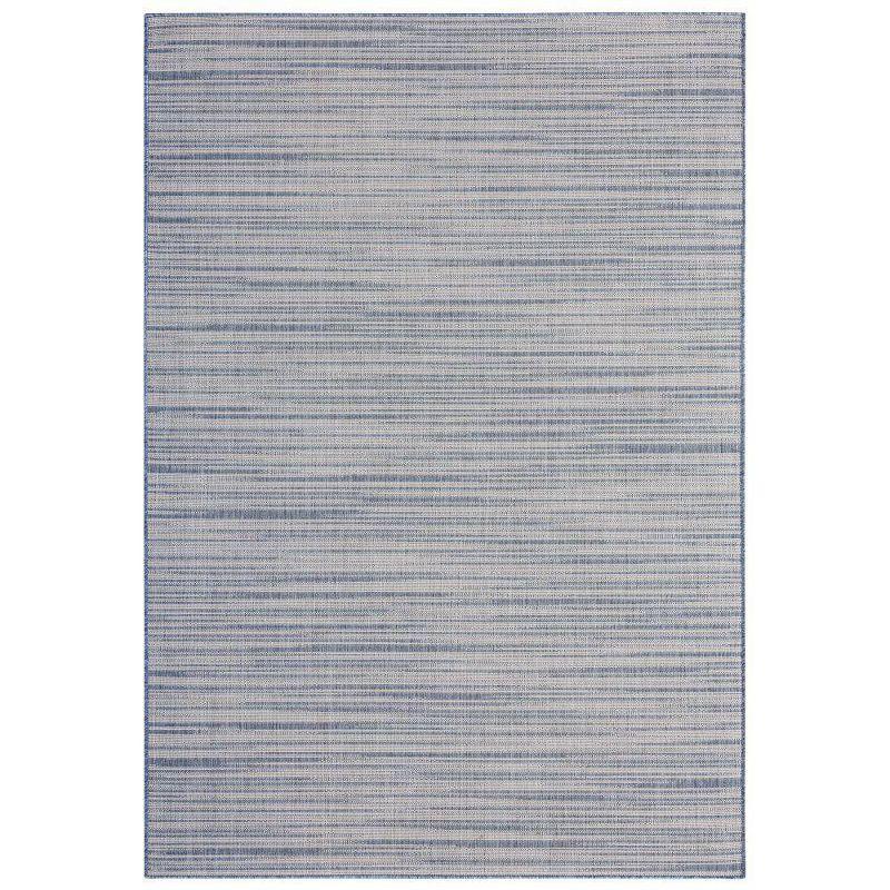 Nicole Miller Abstract Blue Indoor / Outdoor Area Rug