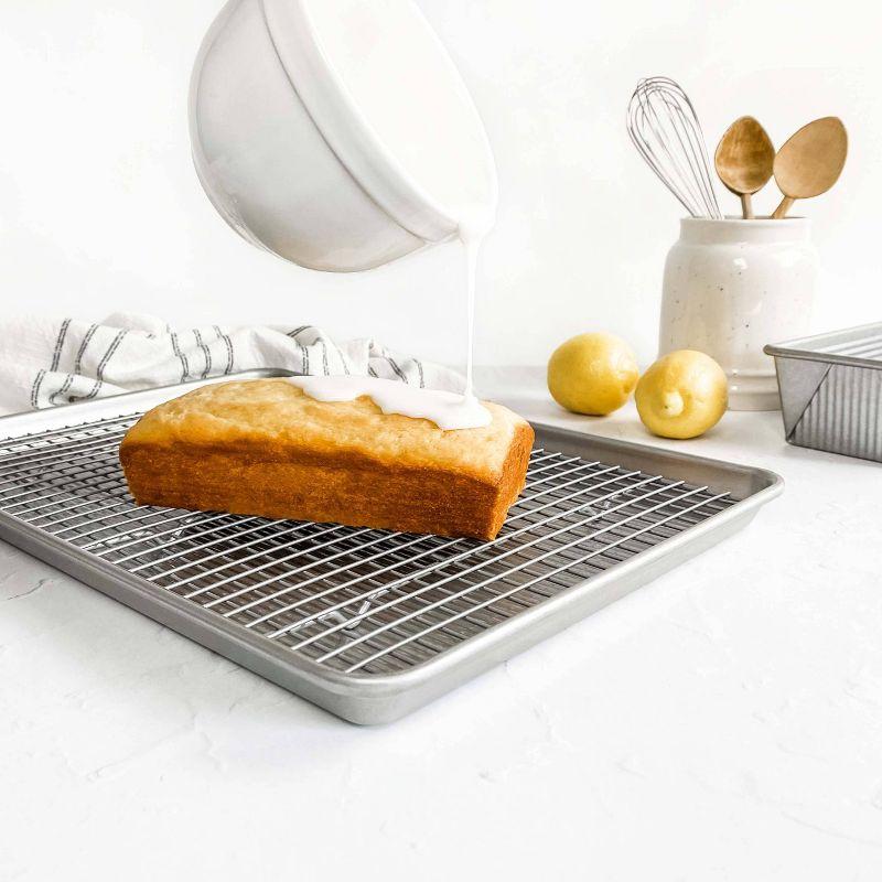 Nonstick Carbon Steel Half Sheet Pan with Rack Set